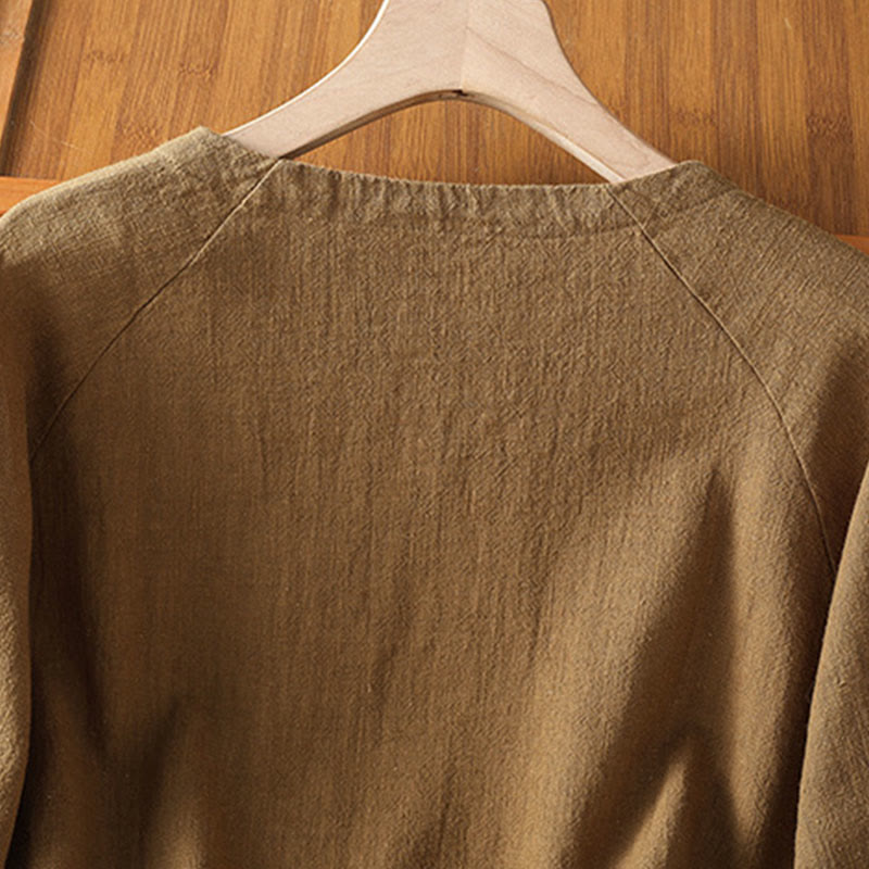 Lightweight Cotton-Blend Minimalist Meditation Shirt
