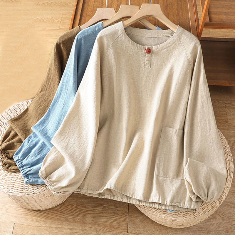Lightweight Cotton-Blend Minimalist Meditation Shirt