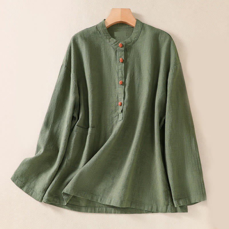 Tactile Cotton Breathable Mindful Long-Sleeve Shirt