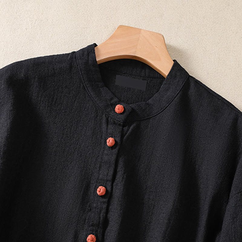 Tactile Cotton Breathable Mindful Long-Sleeve Shirt