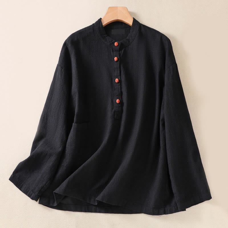 Tactile Cotton Breathable Mindful Long-Sleeve Shirt