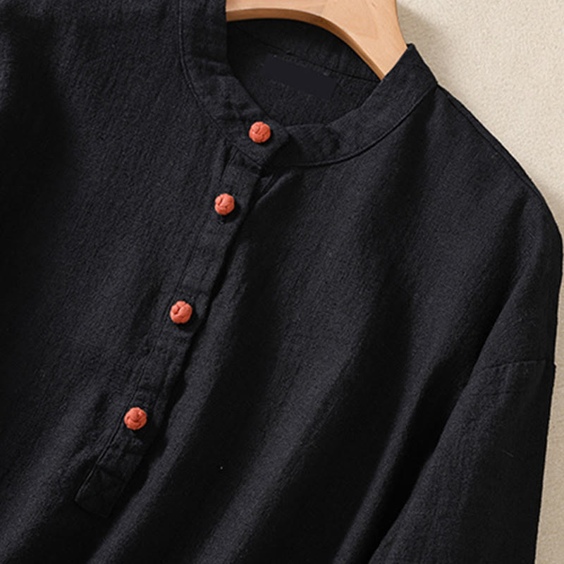 Tactile Cotton Breathable Mindful Long-Sleeve Shirt
