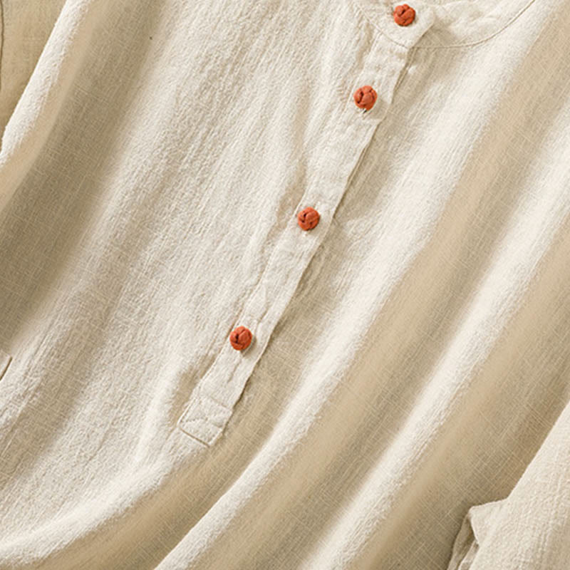 Tactile Cotton Breathable Mindful Long-Sleeve Shirt