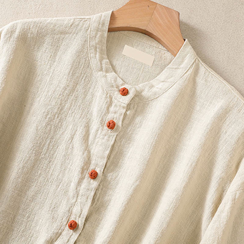 Tactile Cotton Breathable Mindful Long-Sleeve Shirt