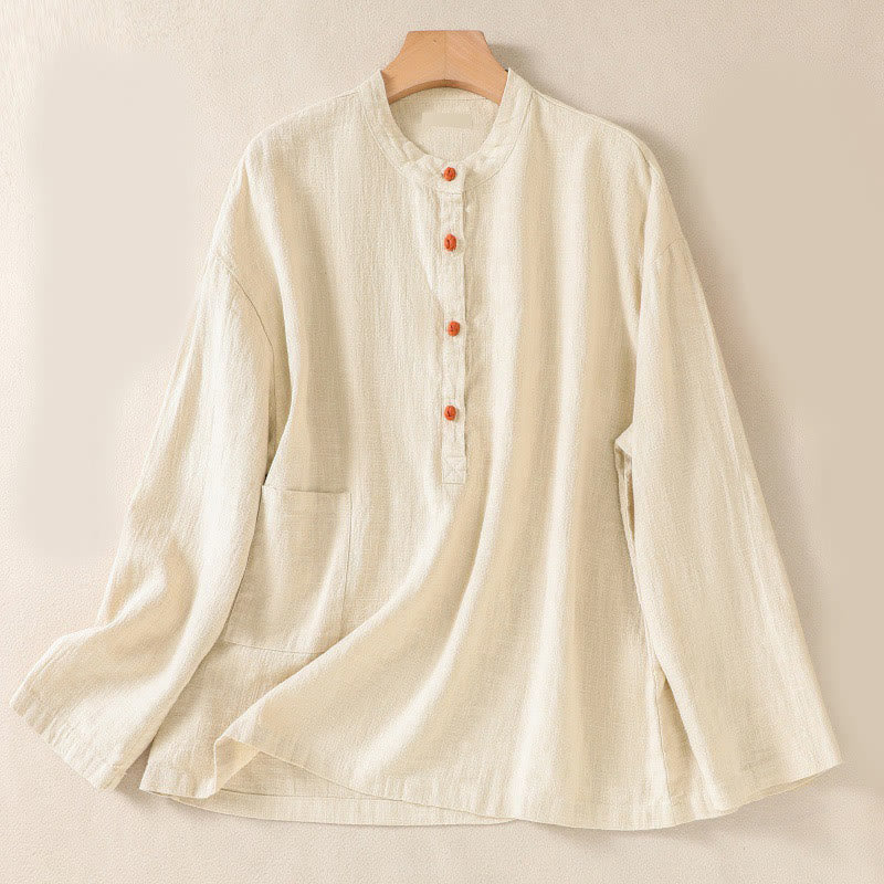 Tactile Cotton Breathable Mindful Long-Sleeve Shirt