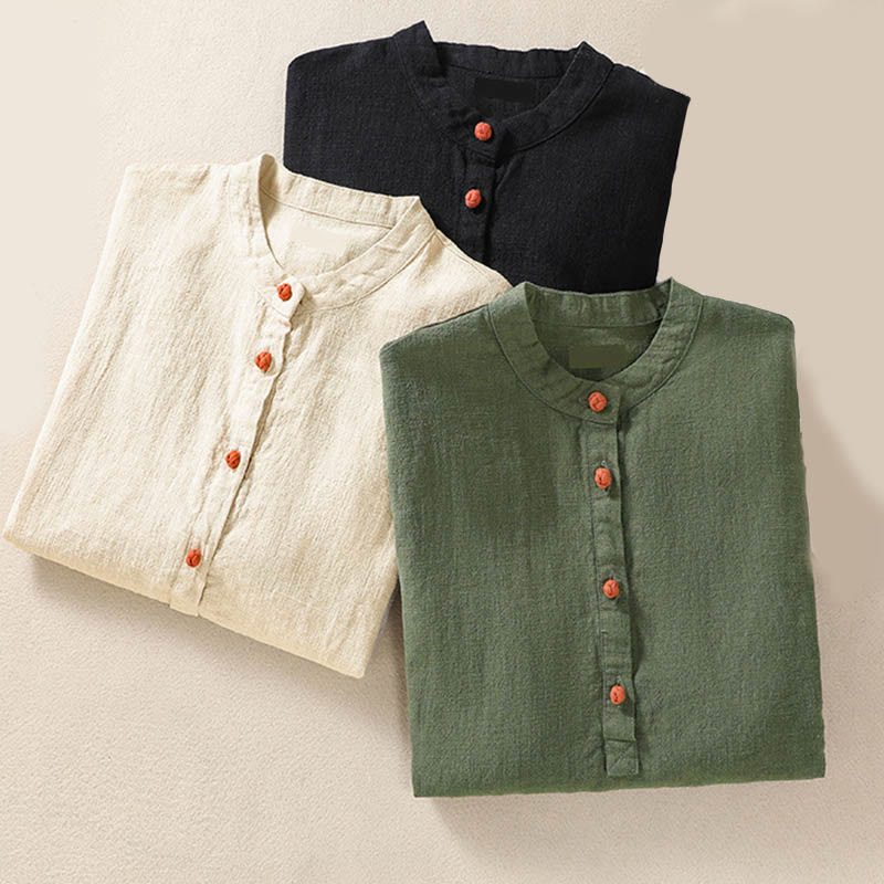 Tactile Cotton Breathable Mindful Long-Sleeve Shirt