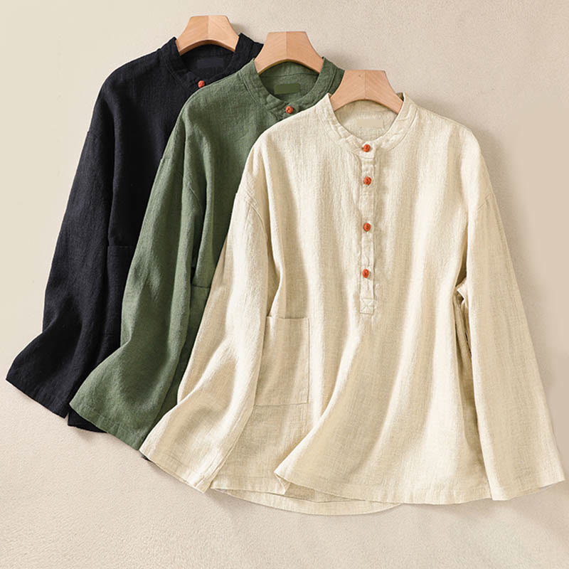 Tactile Cotton Breathable Mindful Long-Sleeve Shirt