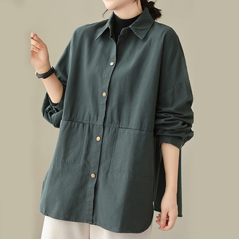 Lightweight Cotton Stand-Collar Mindful Layering Jacket