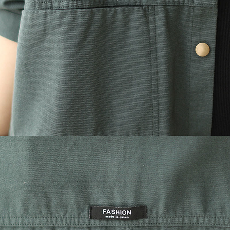 Lightweight Cotton Stand-Collar Mindful Layering Jacket