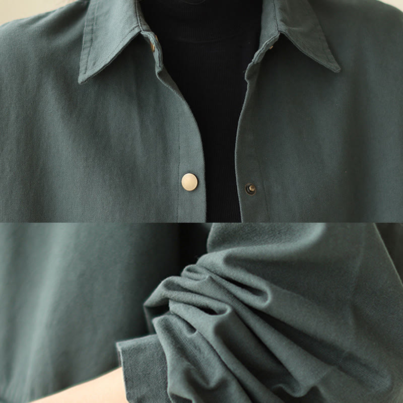 Lightweight Cotton Stand-Collar Mindful Layering Jacket
