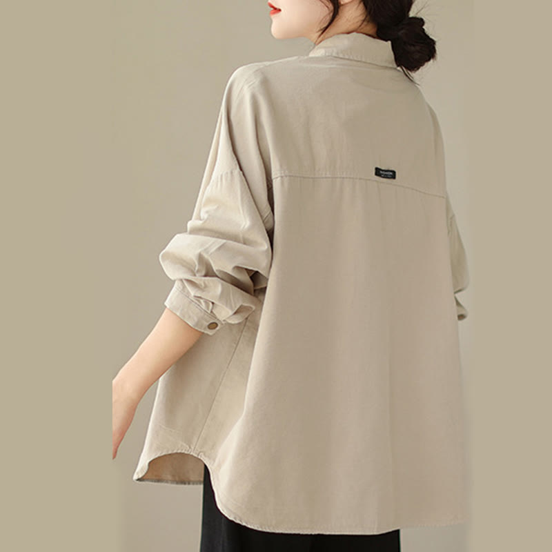 Lightweight Cotton Stand-Collar Mindful Layering Jacket