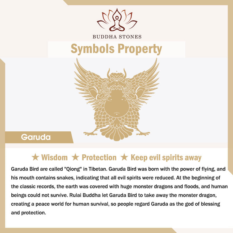 Hammered Copper and Brass Bodhi Seed Wisdom Garuda Bracelet