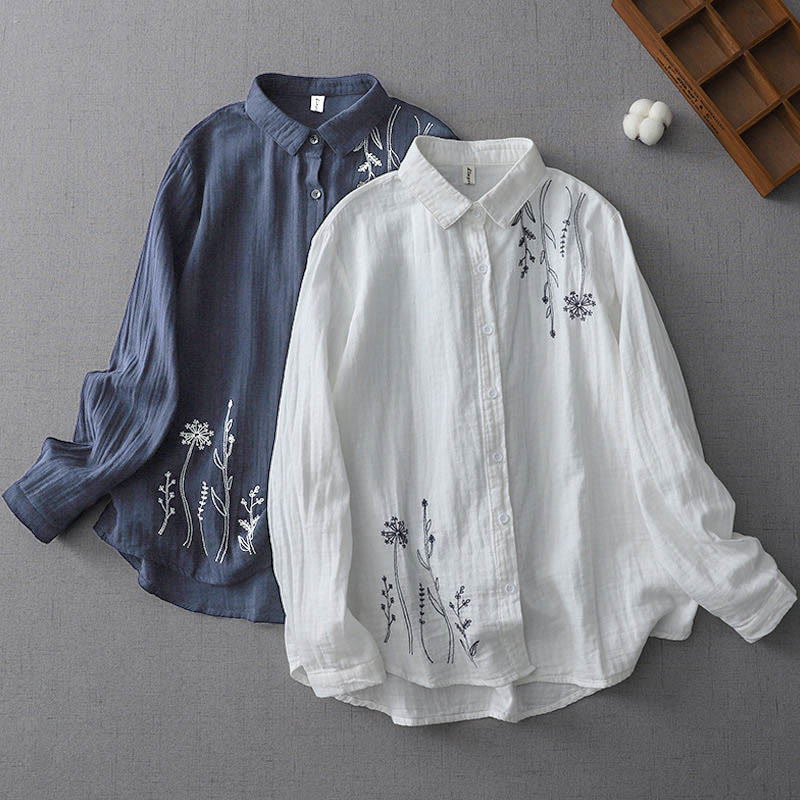 Tactile Cotton Slim-Fit Grounding Lapel Shirt