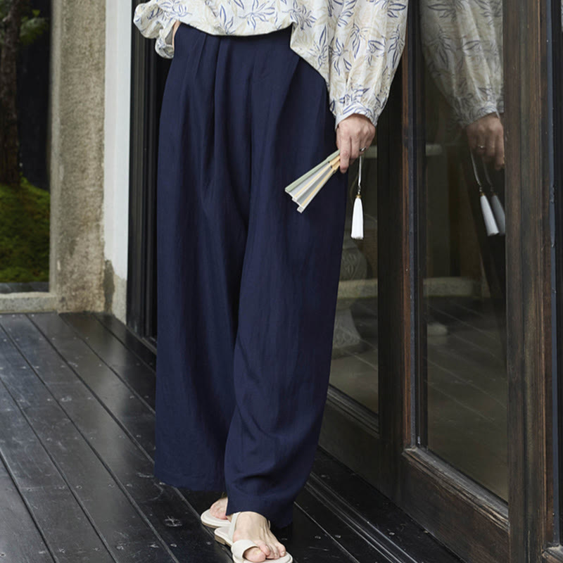 Breathable Straight-Leg Mindful Movement Pants with Pockets