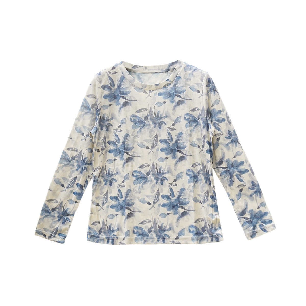 Breathable Floral Print Grounding Long Sleeve T-Shirt
