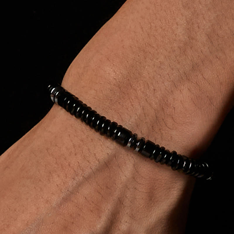 Small Adjustable Natural Gemstone Rope Cord Bracelet
