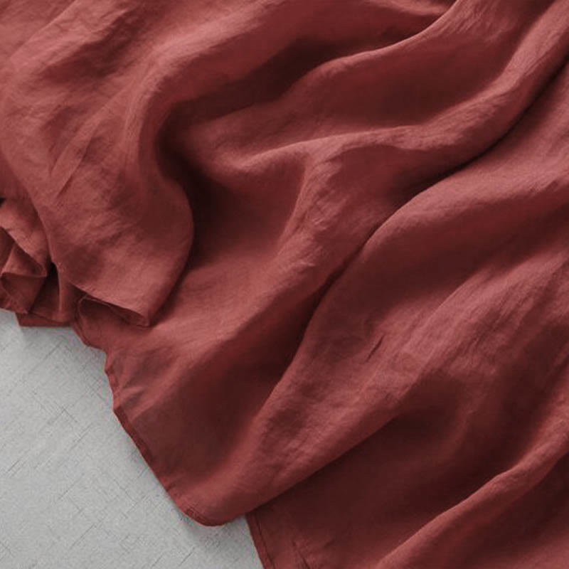 Embroidery Patchwork Long Puff Sleeve Drawstring Midi Dress With Pockets