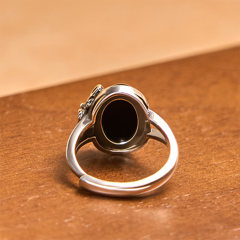 Minimalist Copper Rose Adjustable Self-Care Floral Ring