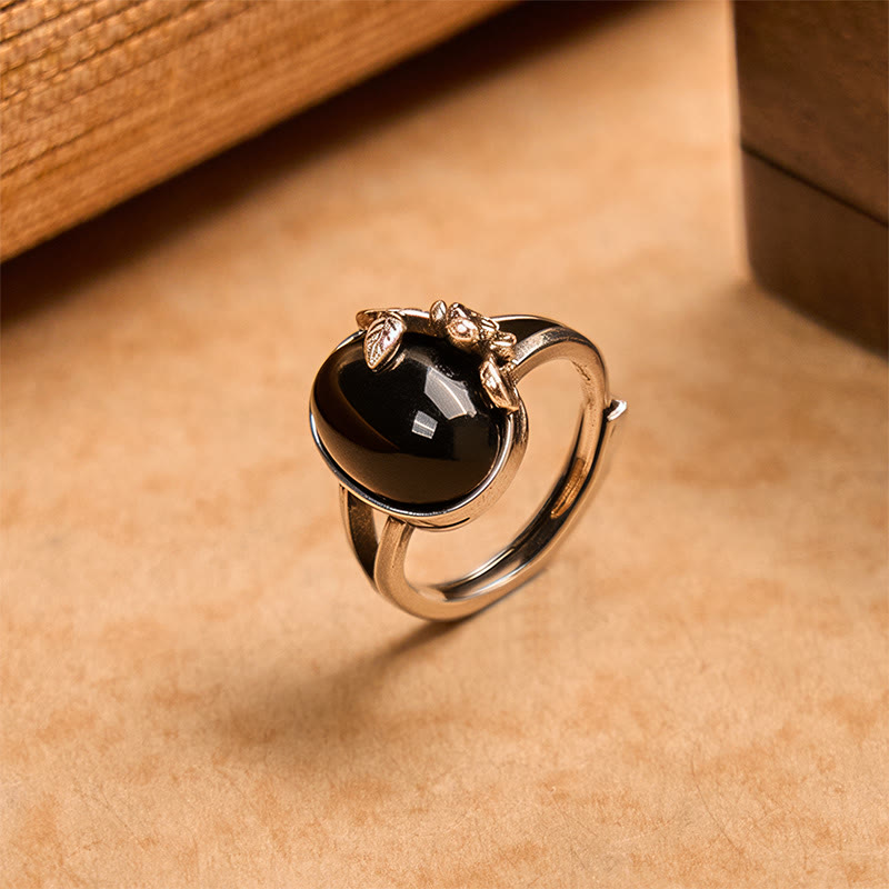 Minimalist Copper Rose Adjustable Self-Care Floral Ring