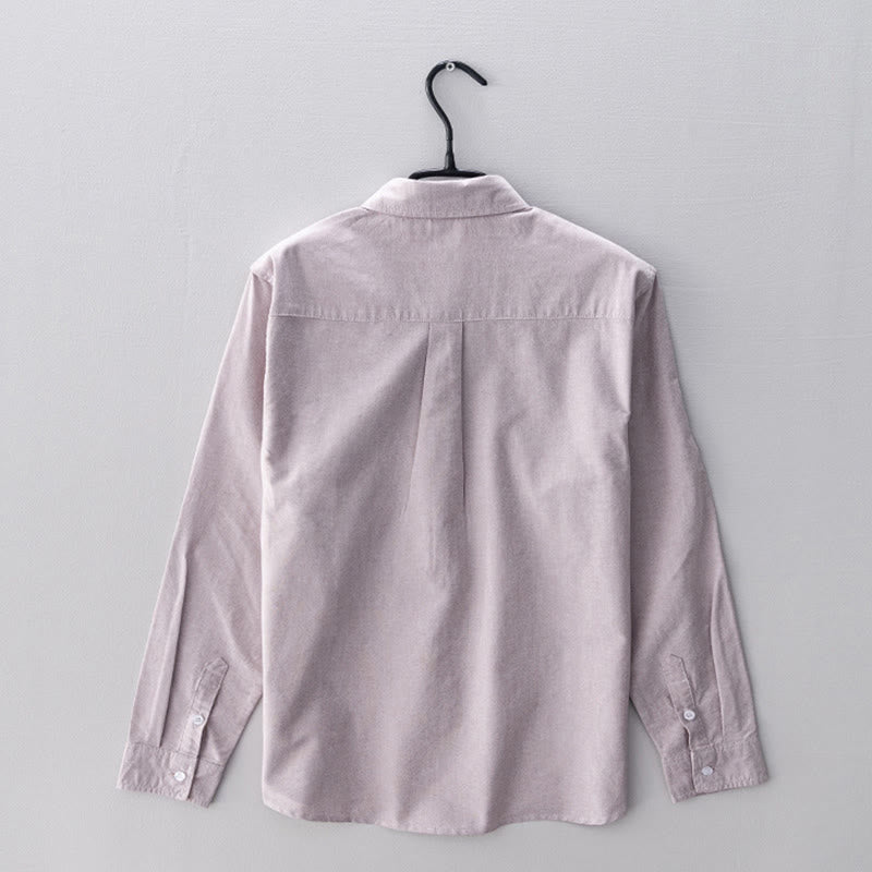 Tactile Cotton Stand Collar Minimalist Meditation Men's Shirt