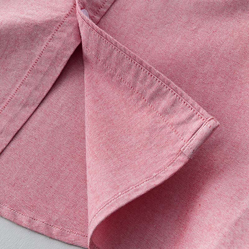 Tactile Cotton Stand Collar Minimalist Meditation Men's Shirt