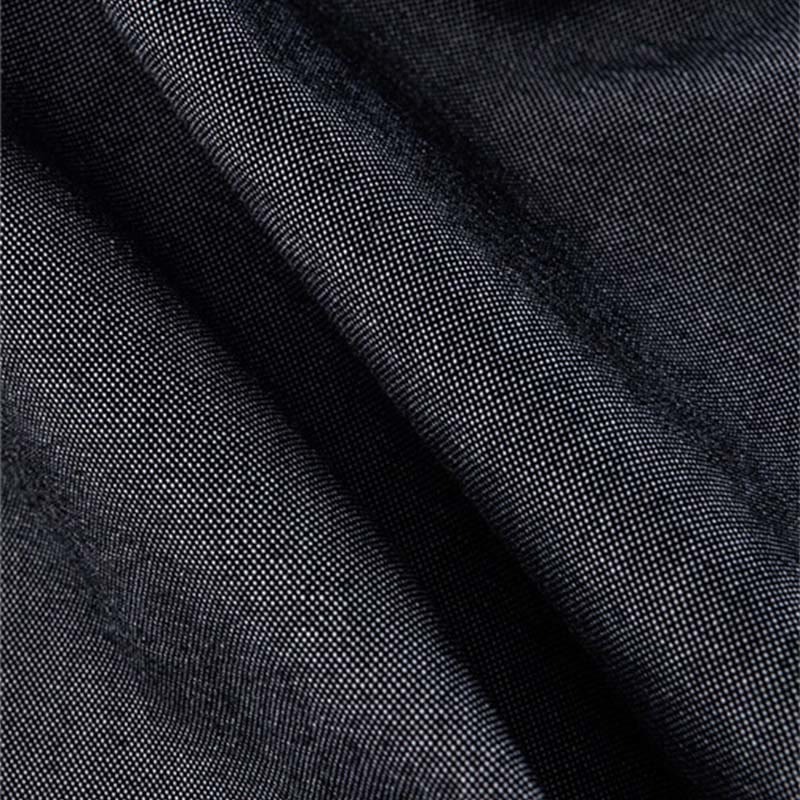Tactile Cotton Stand Collar Minimalist Meditation Men's Shirt