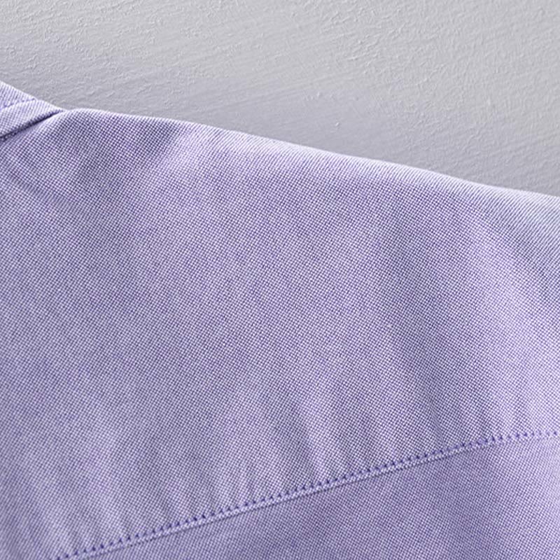 Tactile Cotton Stand Collar Minimalist Meditation Men's Shirt