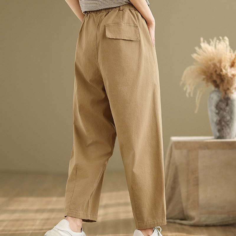 Tactile Breathable Elastic Waist Meditation Harem Pants