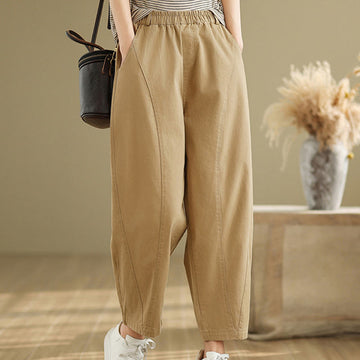 Tactile Breathable Elastic Waist Meditation Harem Pants