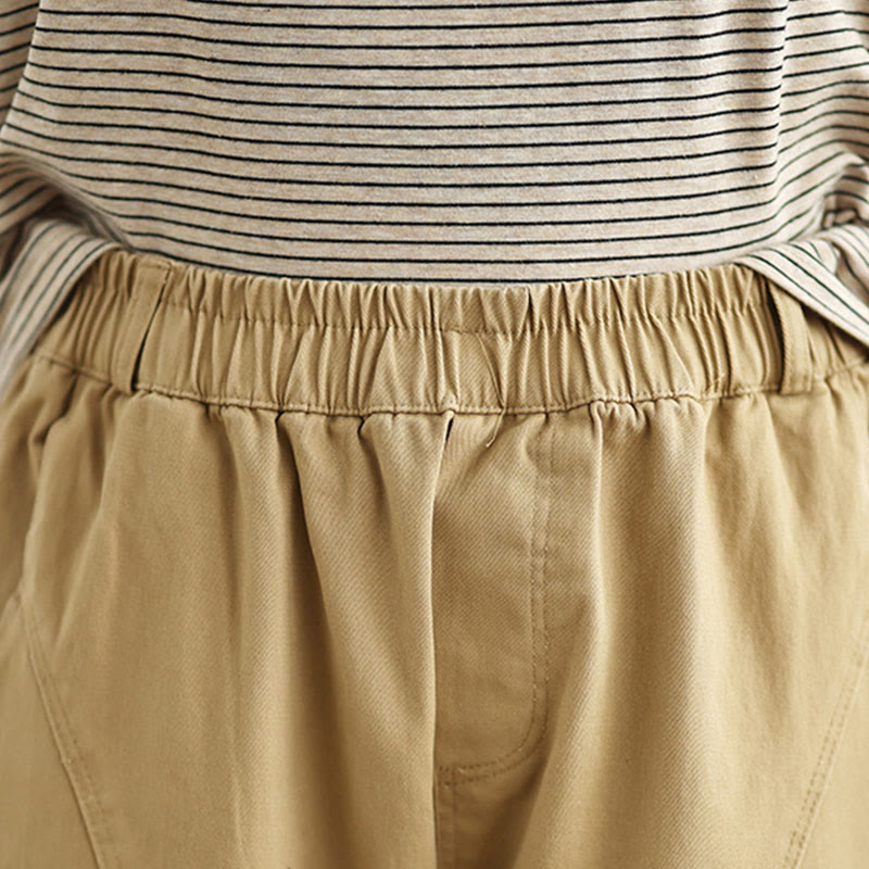 Tactile Breathable Elastic Waist Meditation Harem Pants
