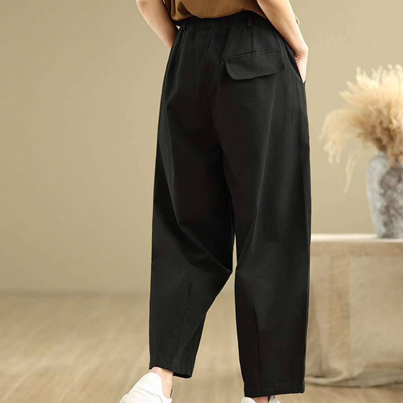 Tactile Breathable Elastic Waist Meditation Harem Pants