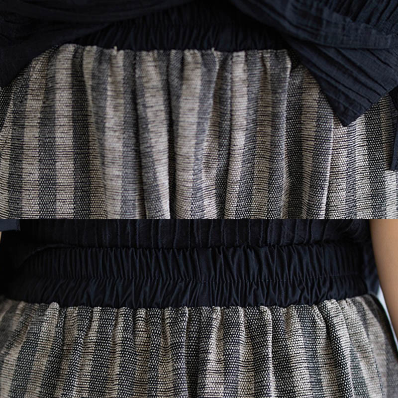 Casual 7-8 Length Corduroy Stripes Women's Polyester Wide Leg Pants With Pockets