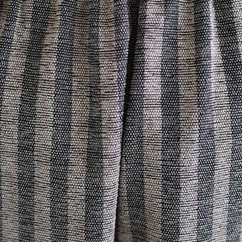 Casual 7-8 Length Corduroy Stripes Women's Polyester Wide Leg Pants With Pockets