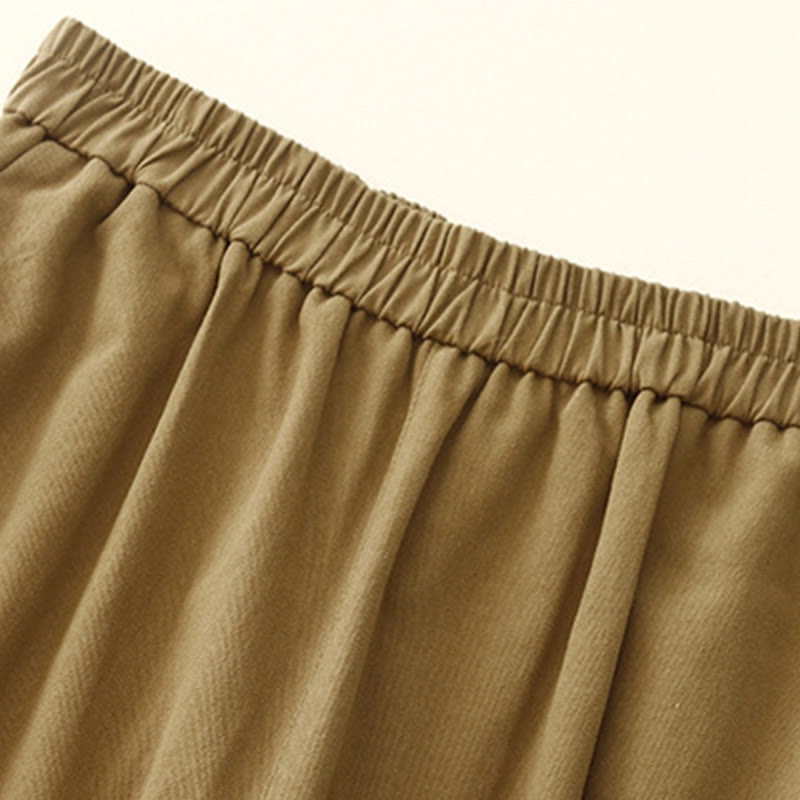 Cotton-Blend Straight-Leg Daily Grounding Trousers