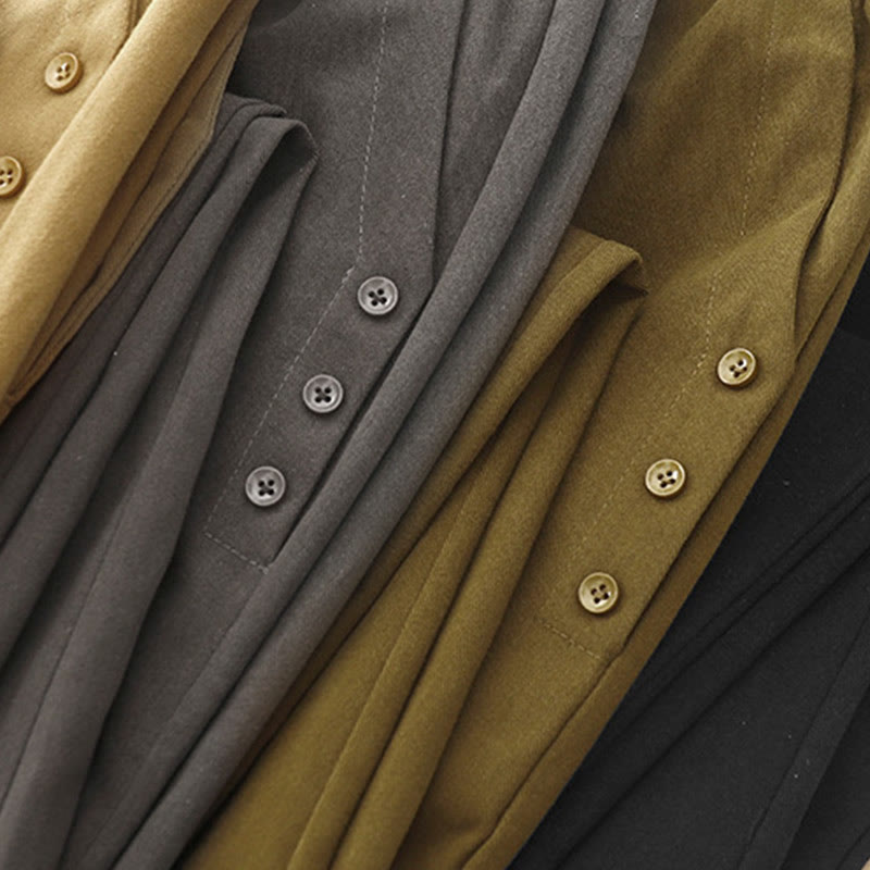 Cotton-Blend Straight-Leg Daily Grounding Trousers