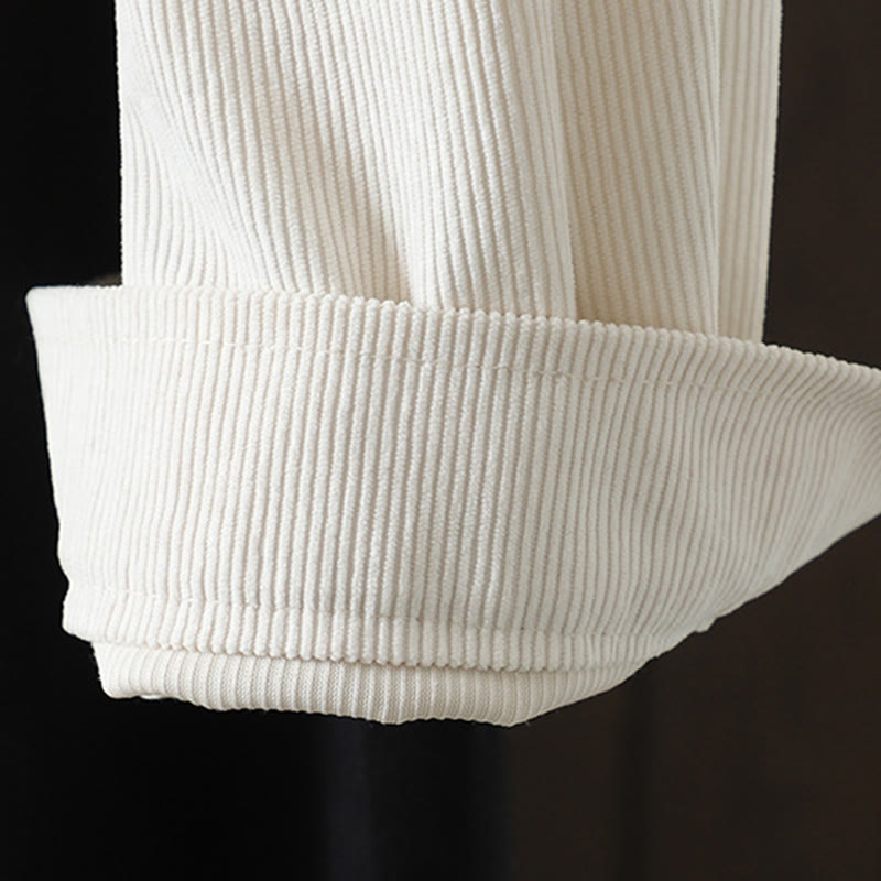 Tactile Cotton Corduroy Minimalist Commute Shirt