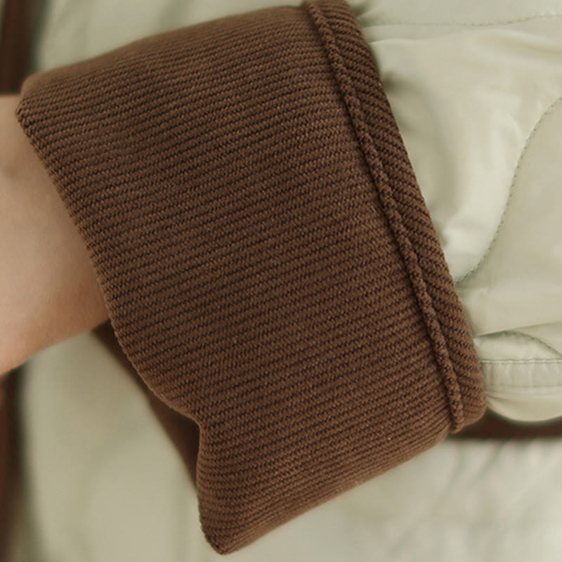 Breathable Cotton Lapel Long Sleeve Jacket with Functional Pockets
