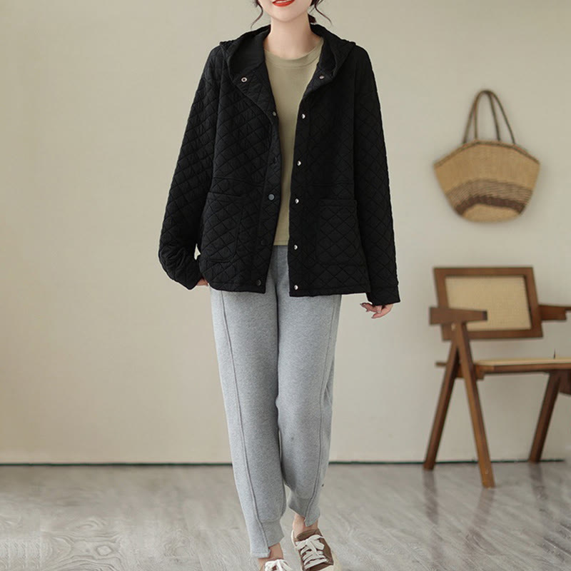 Thermal Cotton Hooded Mindful Transition Jacket