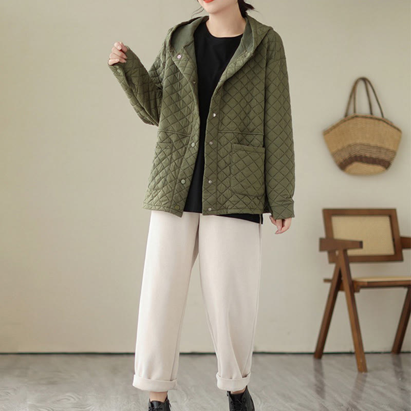 Thermal Cotton Hooded Mindful Transition Jacket