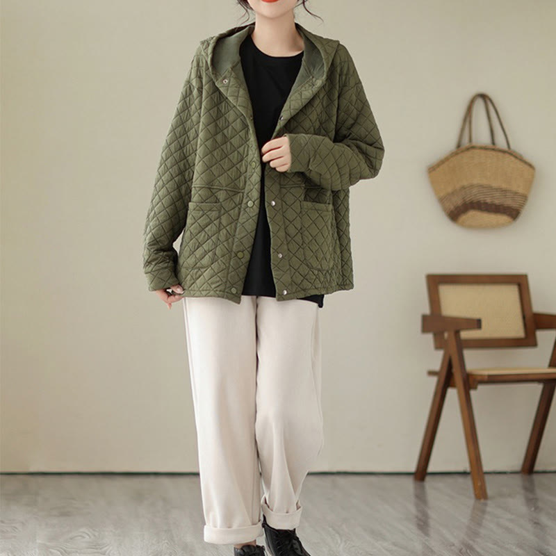Thermal Cotton Hooded Mindful Transition Jacket