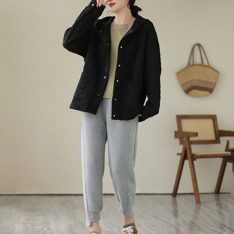 Thermal Cotton Hooded Mindful Transition Jacket
