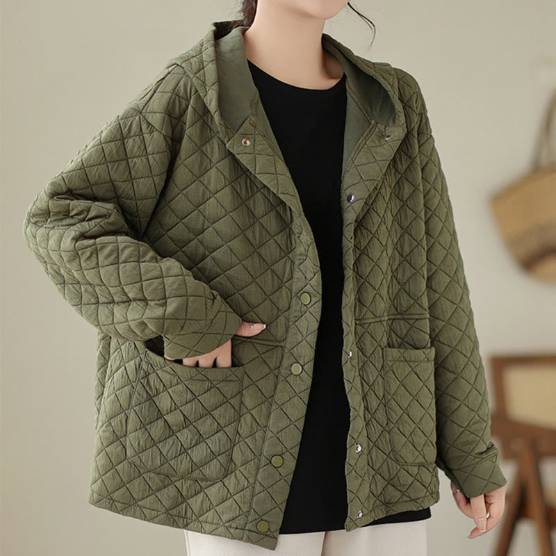 Thermal Cotton Hooded Mindful Transition Jacket