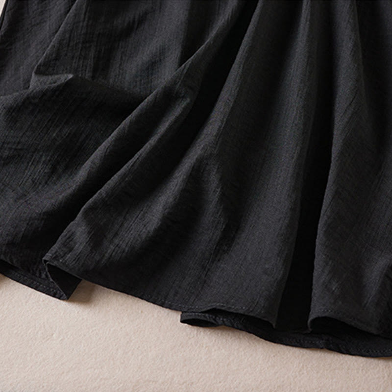 Tactile Cotton Blend Long Sleeve Mindful Midi Dress