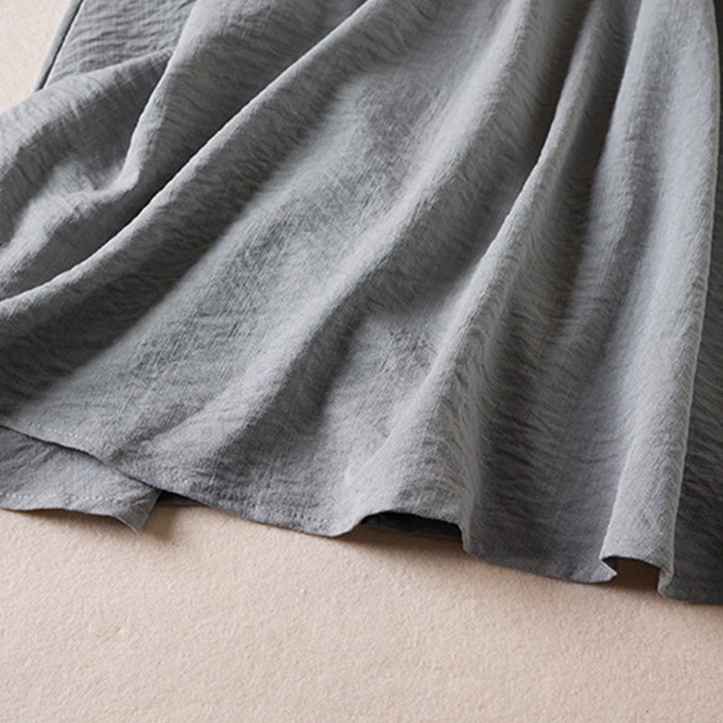 Tactile Cotton Blend Long Sleeve Mindful Midi Dress