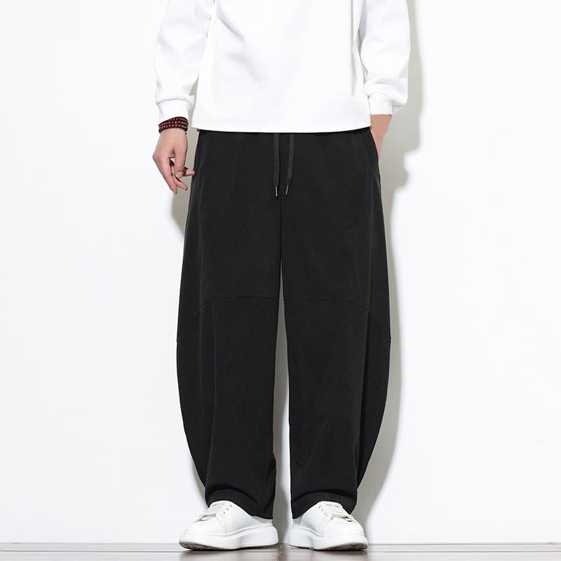 Tactile Cotton Corduroy Tapered Meditation Harem Pants