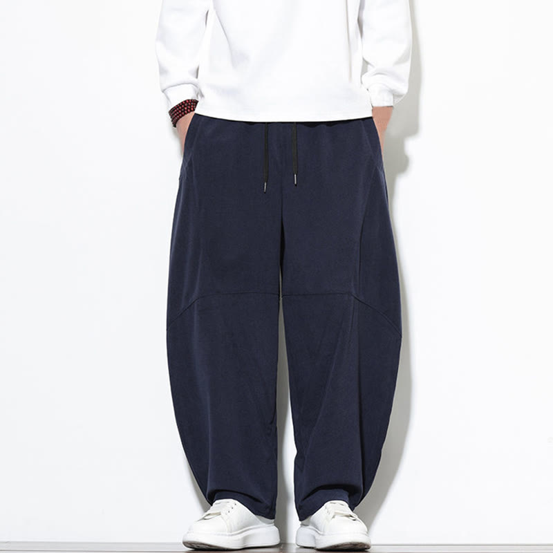 Tactile Cotton Corduroy Tapered Meditation Harem Pants
