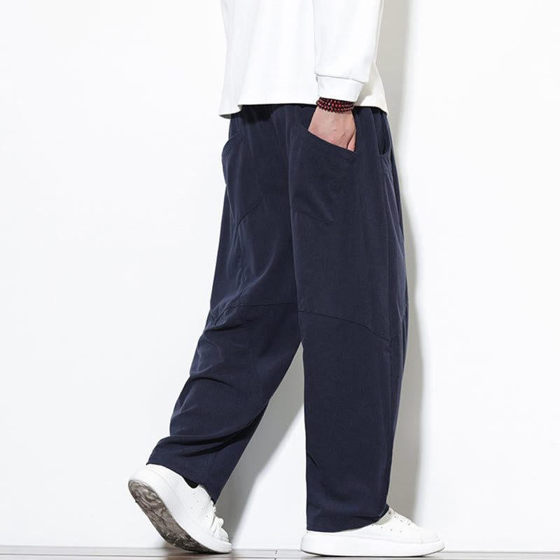 Tactile Cotton Corduroy Tapered Meditation Harem Pants