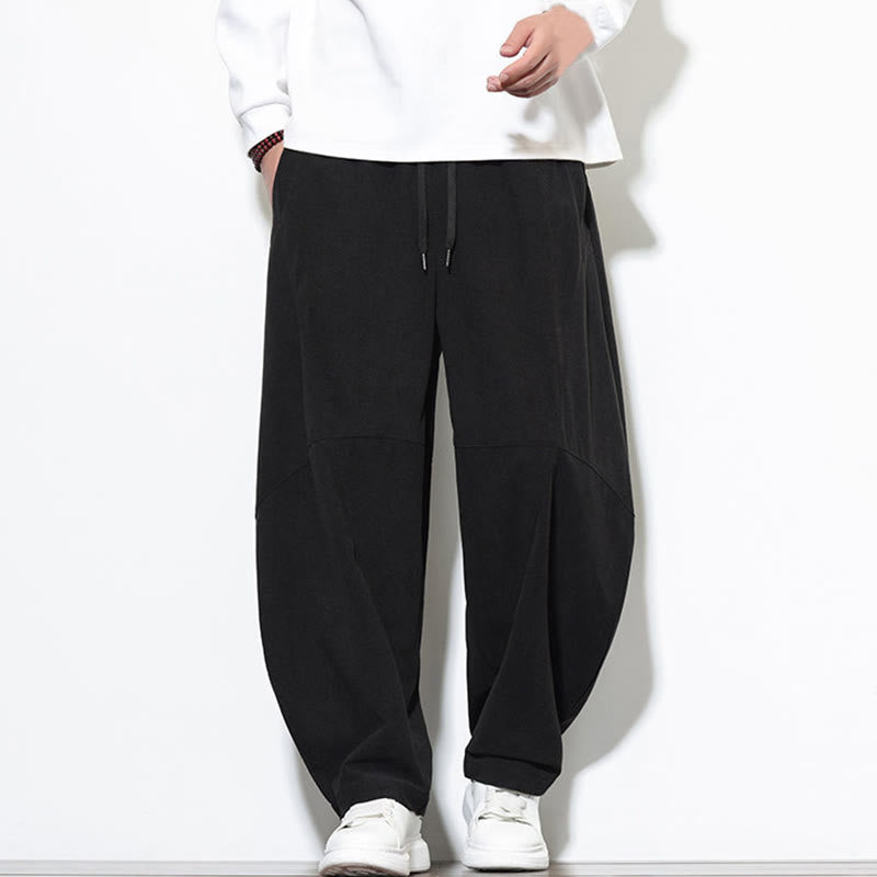 Tactile Cotton Corduroy Tapered Meditation Harem Pants