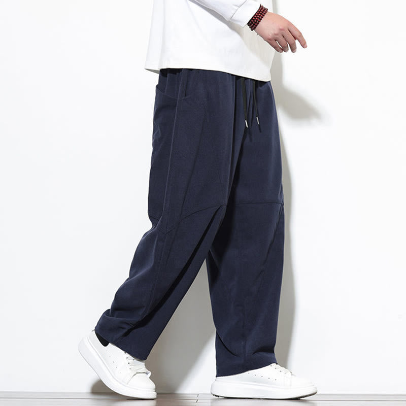 Tactile Cotton Corduroy Tapered Meditation Harem Pants