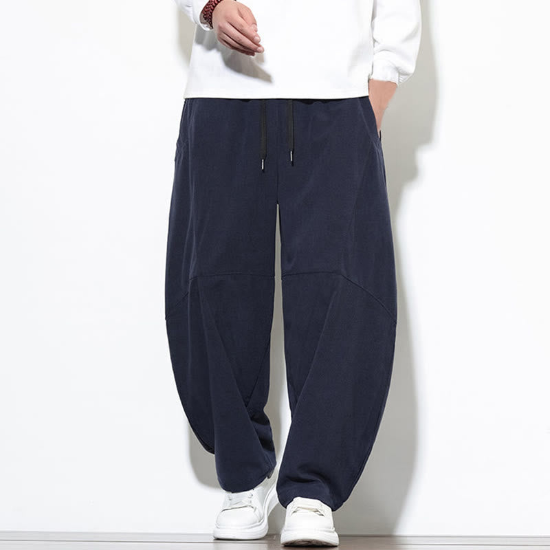Tactile Cotton Corduroy Tapered Meditation Harem Pants